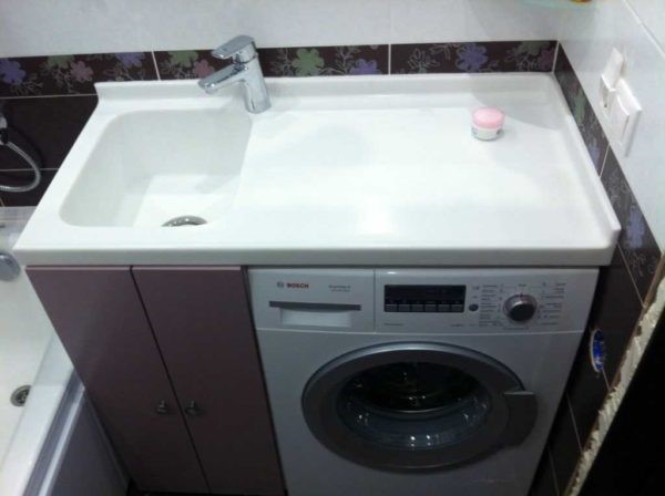 Как правильно установить раковину над стиральной машиной